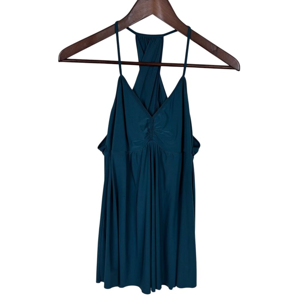 Express Spaghetti Strap Teal Tank Top Women's XS Buttery Soft